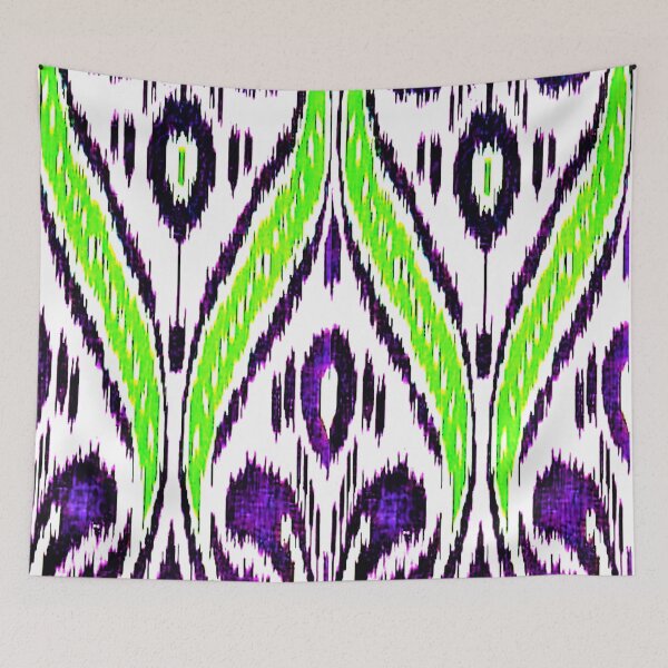 Item preview, Uzbek Ikat floral designs ikat patterns, Uzbek Ikat designs designed and sold by LeFabriqueOuz.