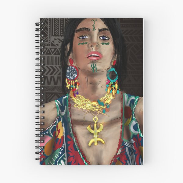 Artikelvorschau, Kabyle Amazigh Frauenportrait Berbere Arif Vibes 4 entworfen und verkauft von azghari.