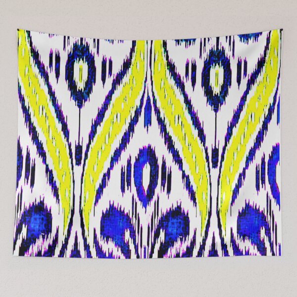 Item preview, Uzbek Ikat floral designs ikat patterns, Uzbek Ikat designs designed and sold by LeFabriqueOuz.