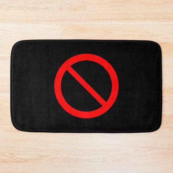Item preview, FNF Boyfriend Prohibition Sign Classic . designed and sold by sugarbendin.