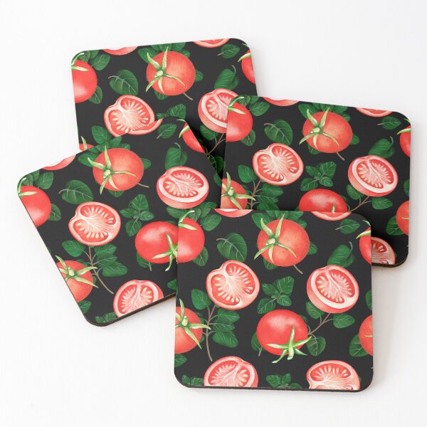 Item preview, Tomatoes pattern. Watercolor drawing. designed and sold by Trilisti.