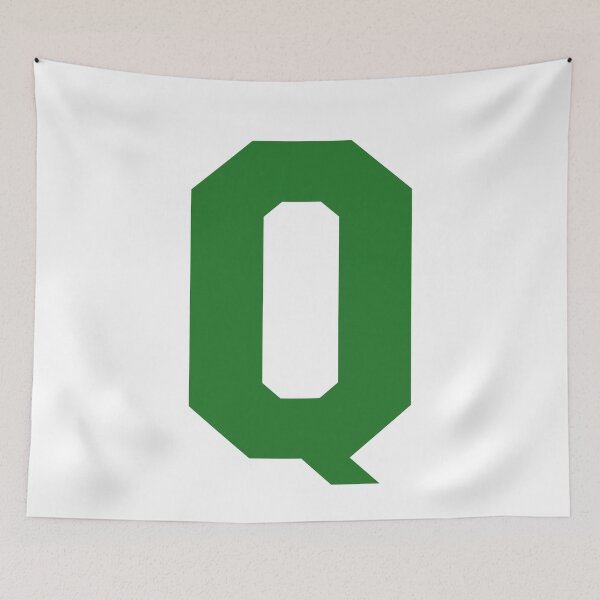 Item preview, Alphabet, Green Q, Sports letter Q designed and sold by TheCultStuff.