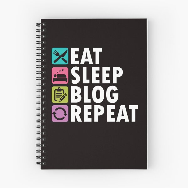 Item preview, Eat Sleep Blog Blogger Blogging Influencer Writer Author designed and sold by TomGiantDesigns.