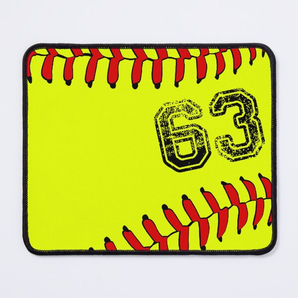 Item preview, Softball ball number 63, sixty three designed and sold by TheCultStuff.