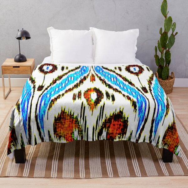 Item preview, Uzbek Ikat floral designs ikat patterns, Uzbek Ikat designs designed and sold by LeFabriqueOuz.