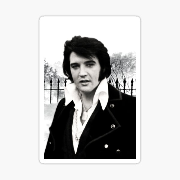 Elvis at the gates. Sticker