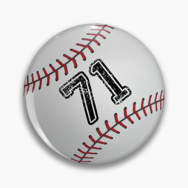Item preview, Baseball ball number 71, seventy one designed and sold by TheCultStuff.