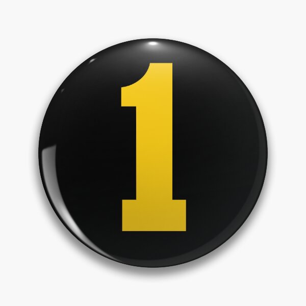 Item preview, Number 1, Yellow one, Sports number 1 designed and sold by TheCultStuff.