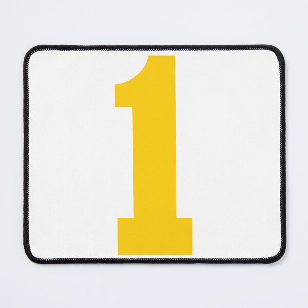 Item preview, Number 1, Yellow one, Sports number 1 designed and sold by TheCultStuff.