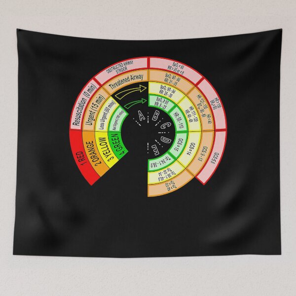 Item preview, 4 Level Triage Vital Signs Card for OR, ED, ICU and ER Nurse  designed and sold by fostebris.