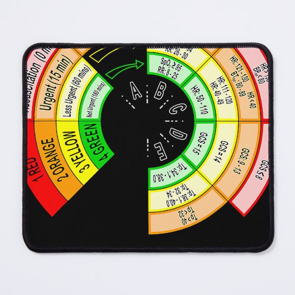 Item preview, 4 Level Triage Vital Signs Card for OR, ED, ICU and ER Nurse  designed and sold by fostebris.