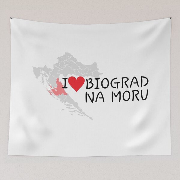 Item preview, "I Love Biograd na Moru" designed and sold by MC Art Studio.