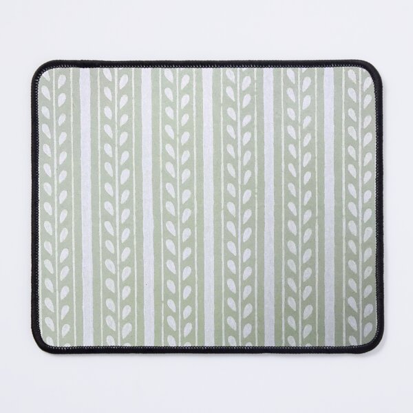 Item preview, White and Green Wall Mural Photo Wallpaper Renaissance Pattern designed and sold by NicoletaDesigns.