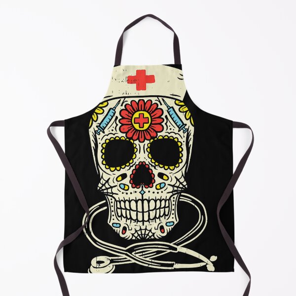 Item preview, Nurse Sugar Skull Stethoscope RN Medical Halloween Costume designed and sold by fostebris.