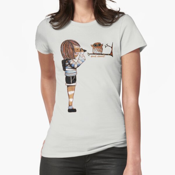 Smile Baby Wildlife Photographer Fitted T-Shirt