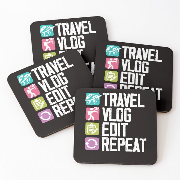 Item preview, Travel Vlog Edit Vlogger Videographer Video Editor Vlogging designed and sold by TomGiantDesigns.