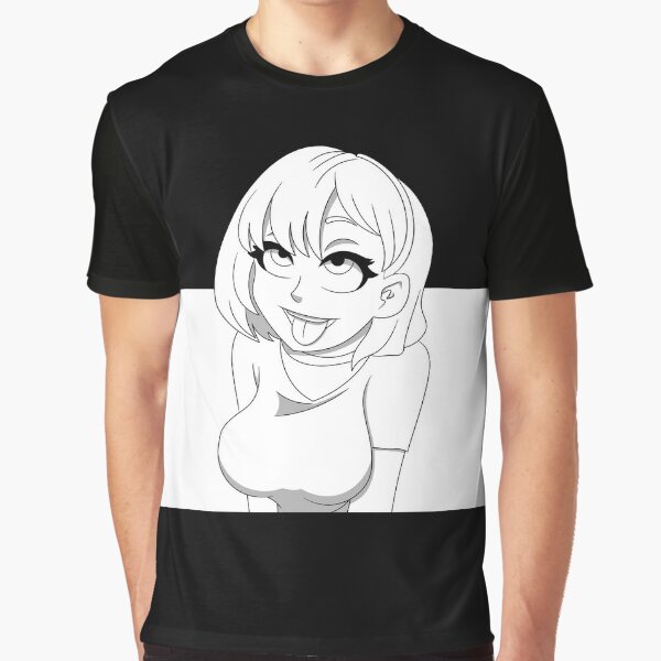 Horny Anime Girl Hentai Girl Orgasm T Shirt For Sale By Prodbynieco Redbubble Tongue Out