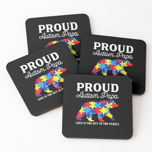 Item preview, Mens Mens Bear Proud Autism Papa Shirt Autism Awareness Month designed and sold by VargasParis.