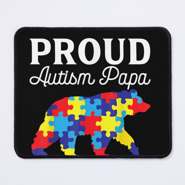 Item preview, Mens Mens Bear Proud Autism Papa Shirt Autism Awareness Month designed and sold by VargasParis.