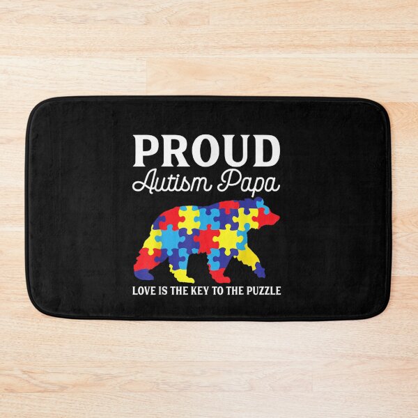 Item preview, Mens Mens Bear Proud Autism Papa Shirt Autism Awareness Month designed and sold by VargasParis.