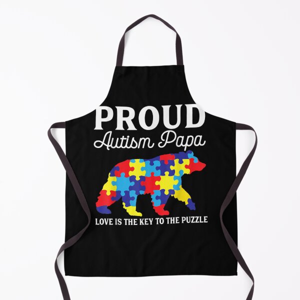 Item preview, Mens Mens Bear Proud Autism Papa Shirt Autism Awareness Month designed and sold by VargasParis.