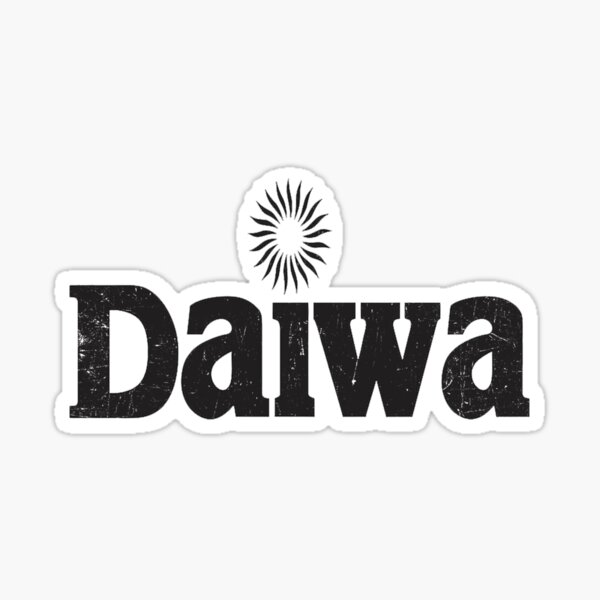 X5 Daiwa Logo white Decal Rod Spinning Reel Fishing Saltist Bass Tatula  USDM 010