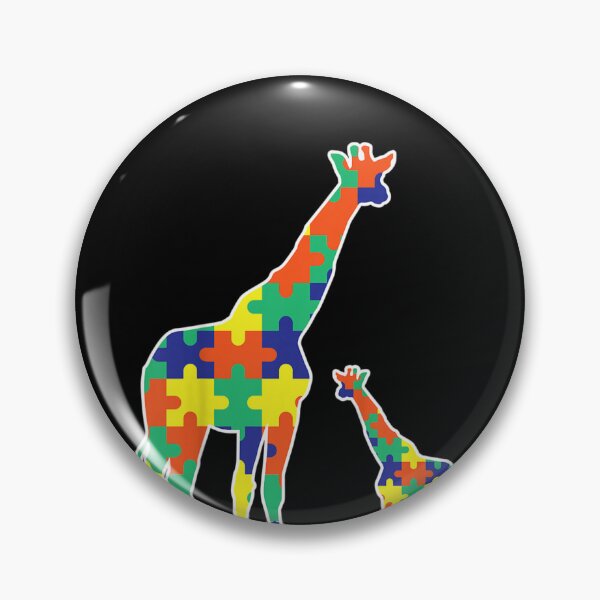 Item preview, Kids Autism Awareness Month Giraffe Puzzle Piece designed and sold by VargasParis.