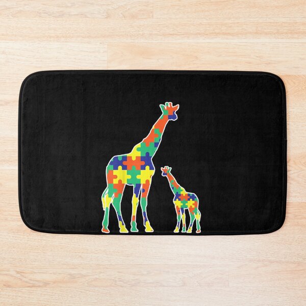 Item preview, Kids Autism Awareness Month Giraffe Puzzle Piece designed and sold by VargasParis.