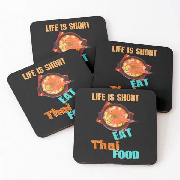 Item preview, La vida es corta, come comida tailandesa. designed and sold by SidTastic .