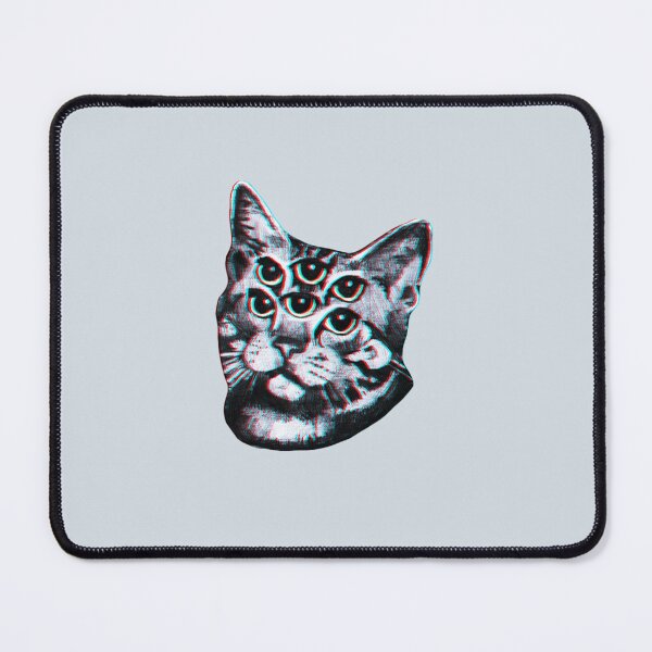 Item preview, Psychedelic Cat (3D vintage effect) Sticker designed and sold by Matandowski.