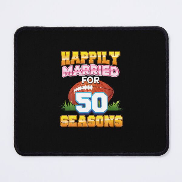 Item preview, Happily Married For 50 Football Seasons Years Anniversary designed and sold by PhaochaiBoontan.