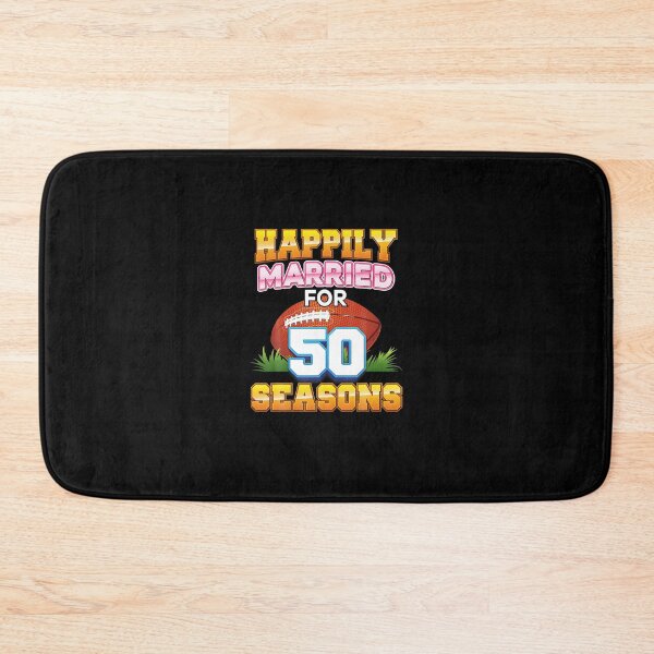 Item preview, Happily Married For 50 Football Seasons Years Anniversary designed and sold by PhaochaiBoontan.