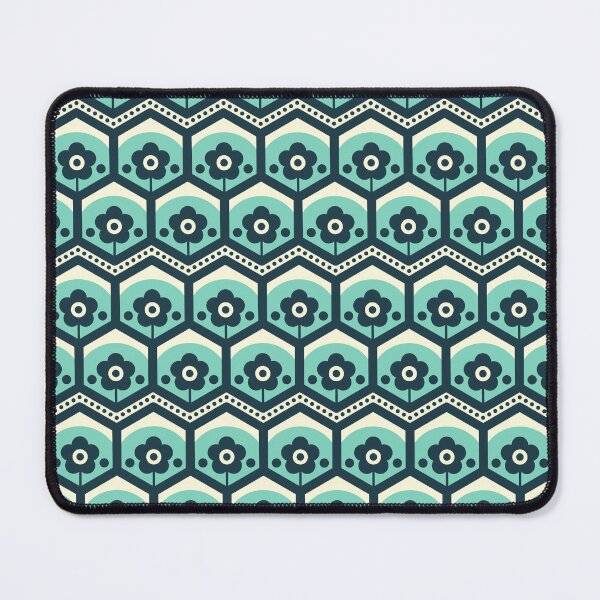 Item preview, 0791 - geometric scandi flowers pattern designed and sold by RouCouCou.