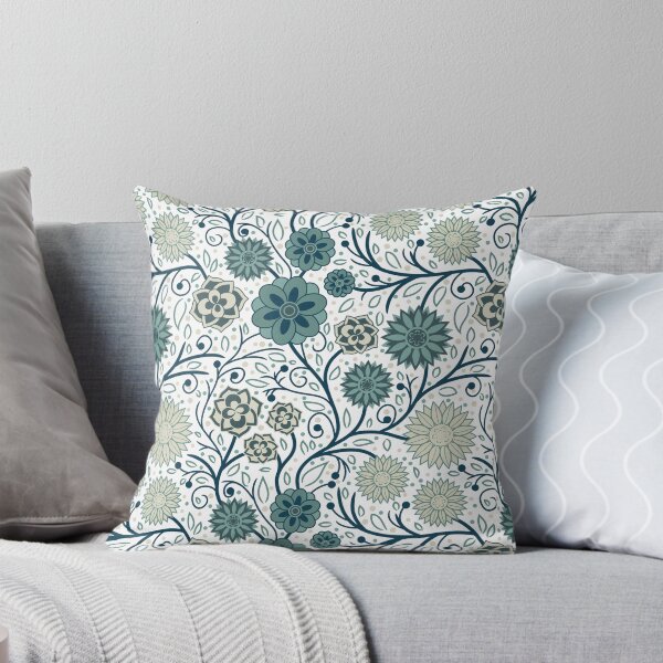 Aperçu de l'œuvre Conception de motif de surface sans couture de fleur géométrique belle et simple créée et vendue par ZaryaKiqo.