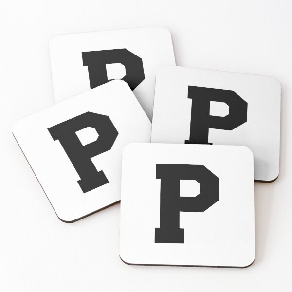 Item preview, Alphabet, Black P, Sports letter P designed and sold by TheCultStuff.