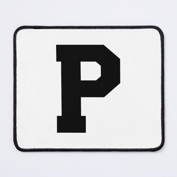Item preview, Alphabet, Black P, Sports letter P designed and sold by TheCultStuff.