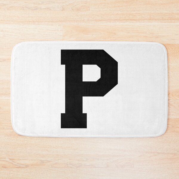 Item preview, Alphabet, Black P, Sports letter P designed and sold by TheCultStuff.