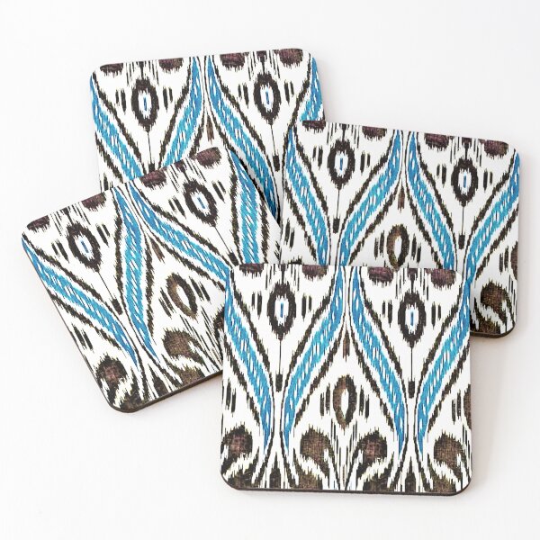 Aperçu de l'œuvre Motifs floraux ouzbeks Ikat Motifs ikat, Motifs ouzbeks Ikat créée et vendue par LeFabriqueOuz.