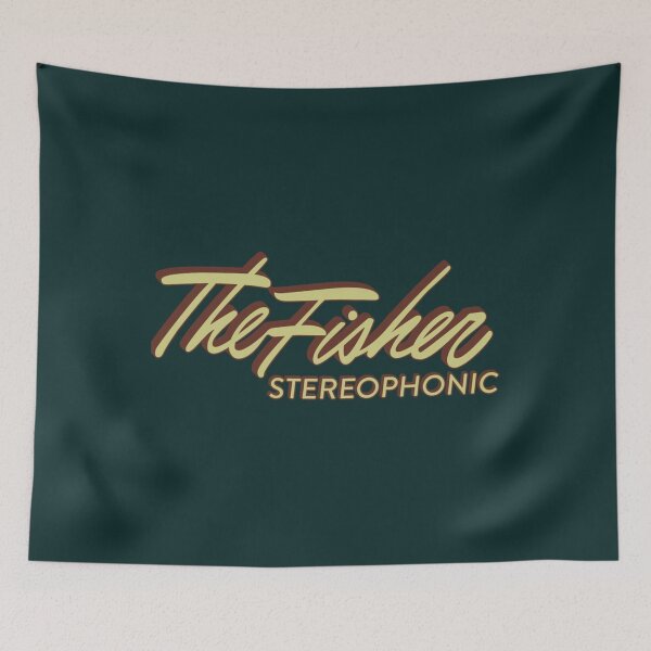Item preview, The Fisher Stereophonic vintage 1950s emblem Tri-blend  designed and sold by HeaneyBoutique.