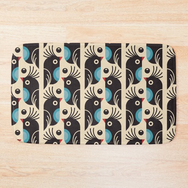 Item preview, 0803 - retro birds pattern designed and sold by RouCouCou.
