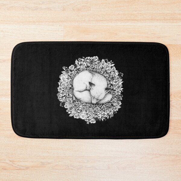 Item preview, Fox Sleeping in Flowers Premium . designed and sold by sugarbendin.