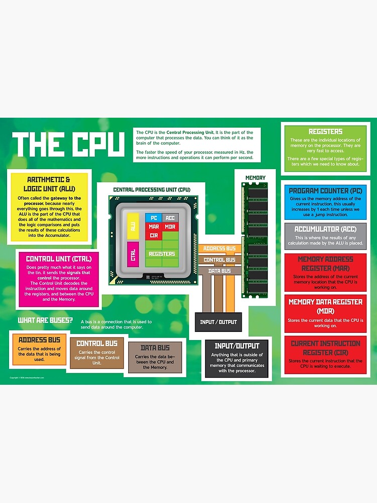 Parts of a CPU for GCSE and A Level Computer Science by lessonhacker