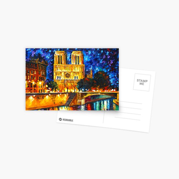 Item preview, NOTRE DAME DE PARIS - Leonid Afremov CITYSCAPE designed and sold by Leonid Afremov.