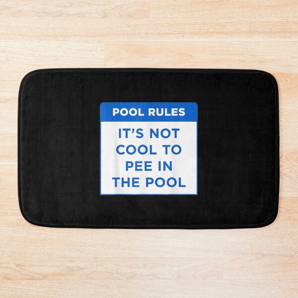 Item preview, Pool Rules It's Not Cool To Pee In The Pool Word designed and sold by joykpritchett.