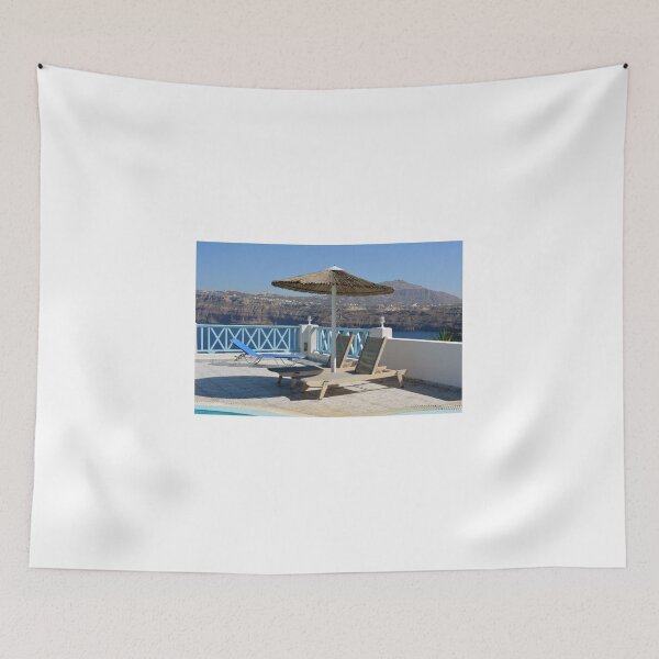 Item preview, Luxury swimming pool and deck chair at the resort with beautiful sea view designed and sold by oanaunciuleanu.