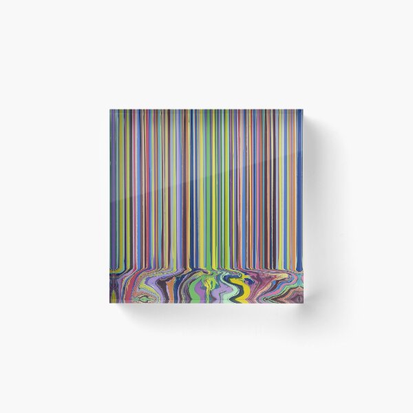 Ian Davenport In Rainbow Acrylic Block