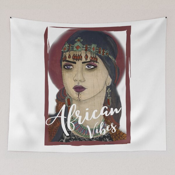 Item preview, Amazigh woman portrait berbere arif vibes 8 designed and sold by azghari.