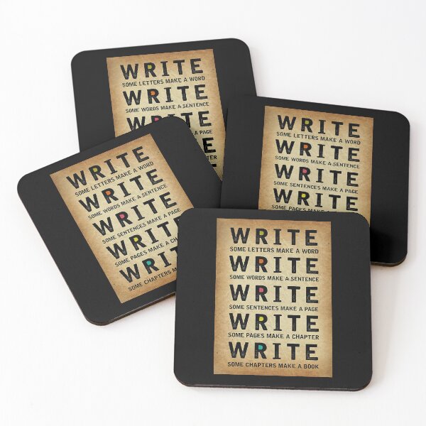 Item preview, Write some letters make a word write some words make a sentence write some sentences make a page write some pages make a chapter write some chapters make a book designed and sold by KinstleHawa.