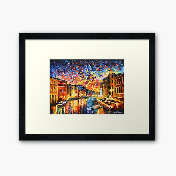 Item preview, VENICE - GRAND CANAL - Leonid Afremov CITYSCAPE designed and sold by Leonid Afremov.
