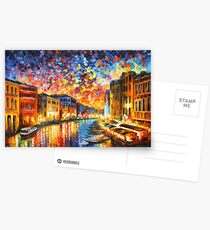 VENEDIG - GROSSKANAL - Leonid Afremov CITYSCAPE Postkarten